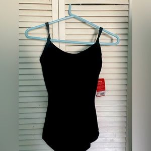 Body-contour strap piece with built in bra.